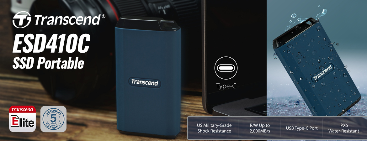 Transcend ESD410C SSD Eksternal USB Type-C 4TB